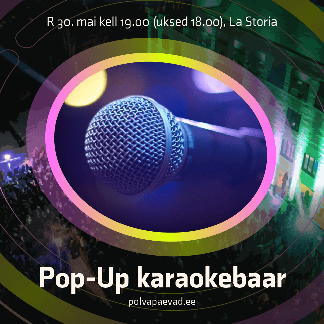 LA STORIA pop up karaokebaar. 